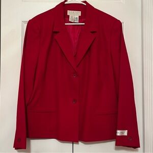 Wool Red Blazer